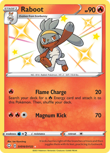 Raboot Pokémon TCG card art