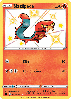 Sizzlipede Pokémon TCG card art
