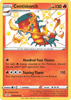 Centiskorch Pokémon TCG card art