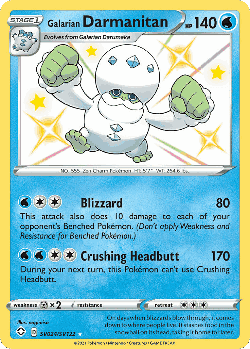 Galarian Darmanitan Pokémon TCG card art