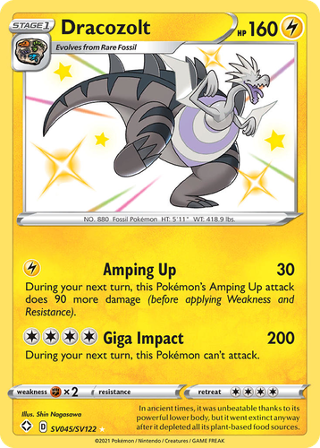 Dracozolt 45, Shining Fates Shiny Vault