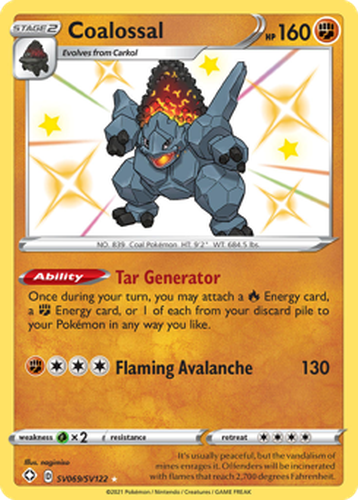 Coalossal 69, Shining Fates Shiny Vault
