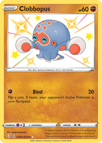 Clobbopus 72, Shining Fates Shiny Vault