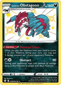 Galarian Obstagoon 80, Shining Fates Shiny Vault