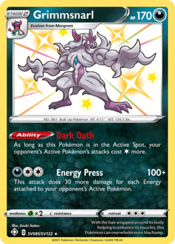 Grimmsnarl 85, Shining Fates Shiny Vault