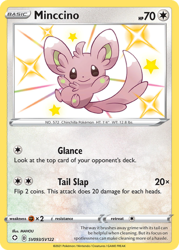 Minccino 93, Shining Fates Shiny Vault