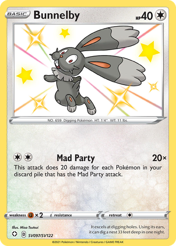 Bunnelby 97, Shining Fates Shiny Vault