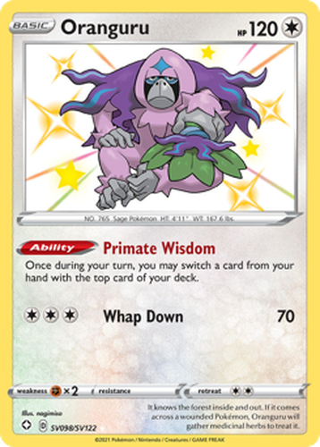 Oranguru 98, Shining Fates Shiny Vault