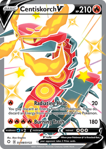 Centiskorch V 108, Shining Fates Shiny Vault