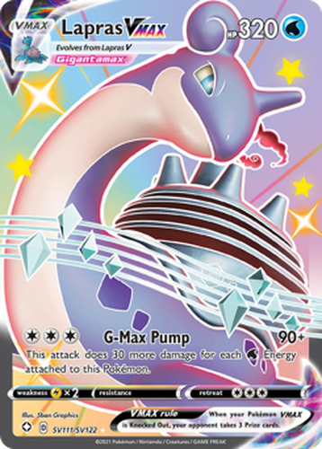 Lapras VMAX 111, Shining Fates Shiny Vault