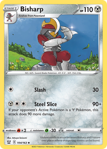 Bisharp #104 from Battle Styles - Uncommon - Illustrated by tetsuya koizumi