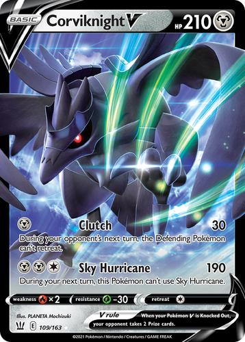 Corviknight V #109 from Battle Styles - Rare Holo V - Illustrated by PLANETA Mochizuki
