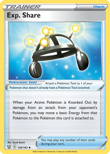 Exp. Share #126 from Battle Styles - Uncommon - Illustrated by Toyste Beach