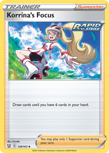 Korrina's Focus #128 from Battle Styles - Uncommon - Illustrated by kirisAki