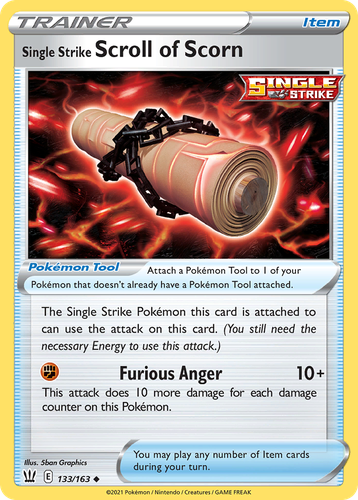Single Strike Scroll of Scorn #133 from Battle Styles - Uncommon - Illustrated by 5ban Graphics