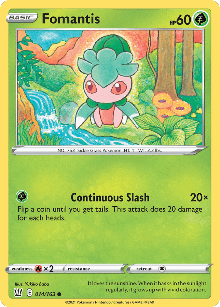 Fomantis #14 from Battle Styles - Common - Illustrated by Yukiko Baba