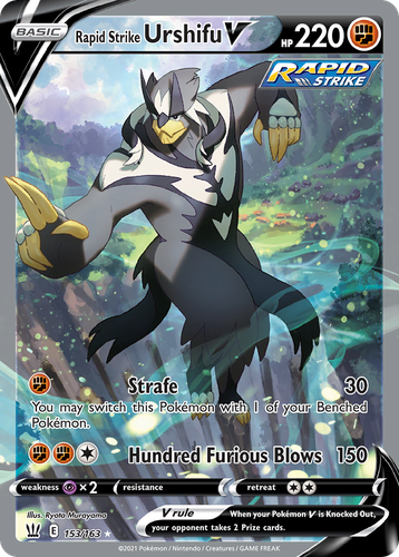 Rapid Strike Urshifu V #153 from Battle Styles - Rare Ultra - Illustrated by Ryota Murayama