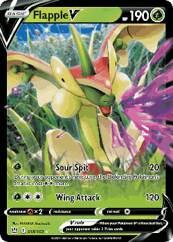 Flapple V Pokémon TCG card art