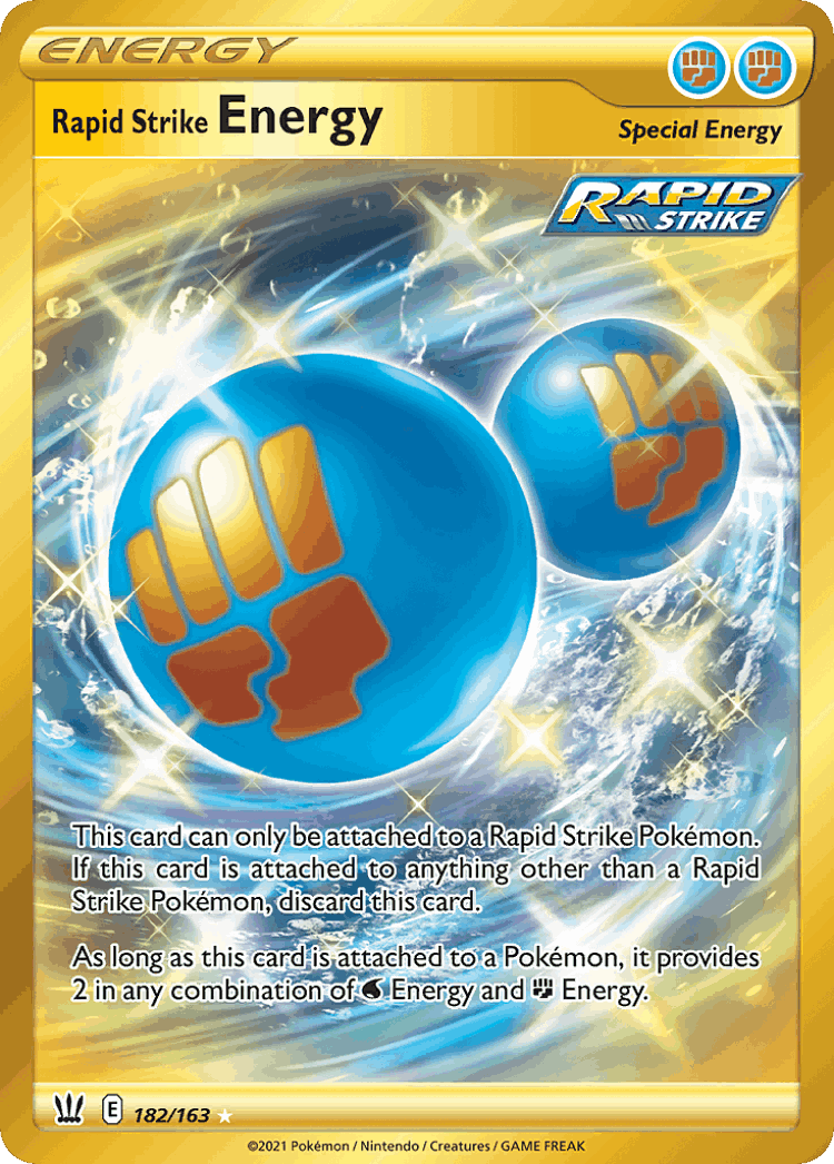 Rapid Strike Energy #182 from Battle Styles - Rare Secret