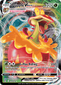 Flapple VMAX Pokémon TCG card art