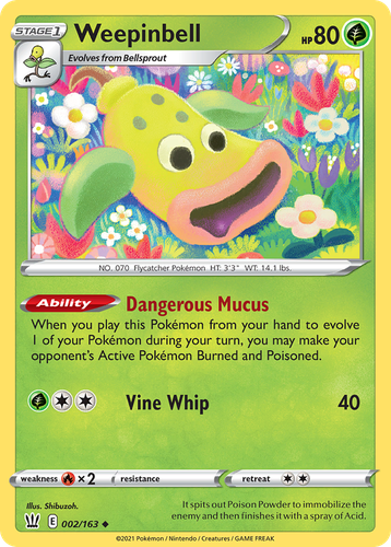 Weepinbell #2 from Battle Styles - Uncommon - Illustrated by Shibuzoh.