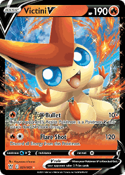 Victini V Pokémon TCG card art