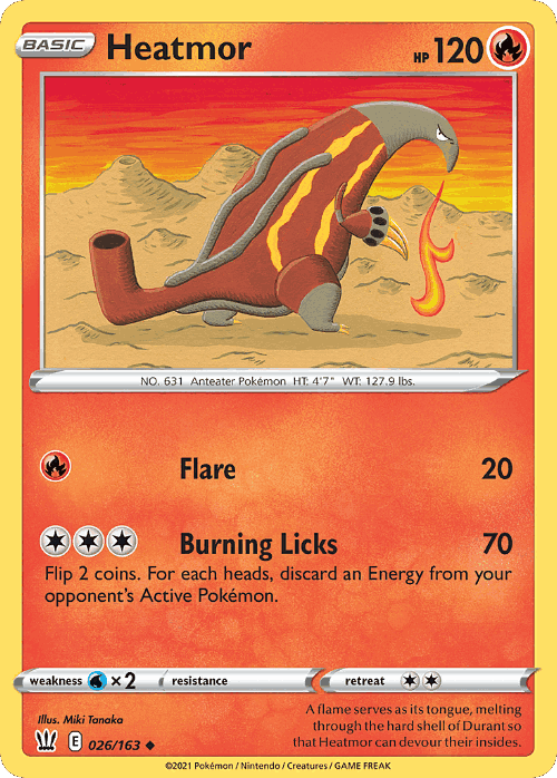 Heatmor #26 from Battle Styles - Uncommon - Illustrated by Miki Tanaka