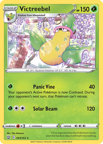 Victreebel #3 from Battle Styles - Rare - Illustrated by Tika Matsuno