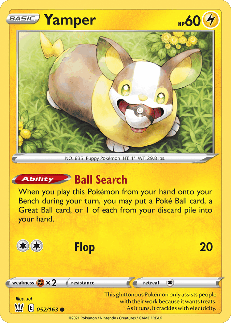 Yamper #52 from Battle Styles - Common - Illustrated by sui
