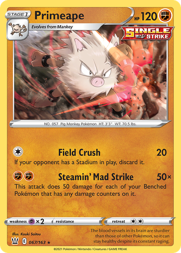 Primeape 67, Battle Styles