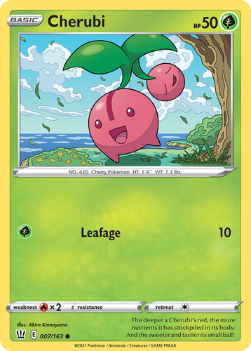 Cherubi Pokémon TCG card art