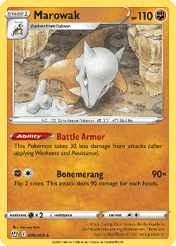 Marowak 70, Battle Styles
