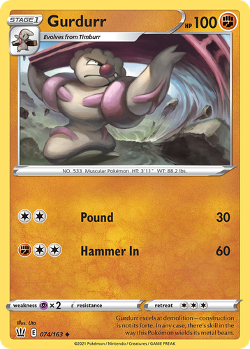 Gurdurr #74 from Battle Styles - Uncommon - Illustrated by Uta