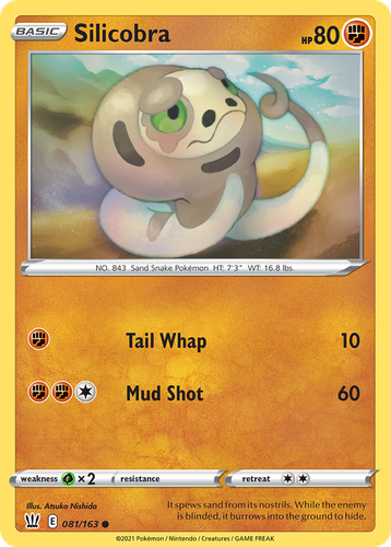 Silicobra #81 from Battle Styles - Common - Illustrated by Atsuko Nishida
