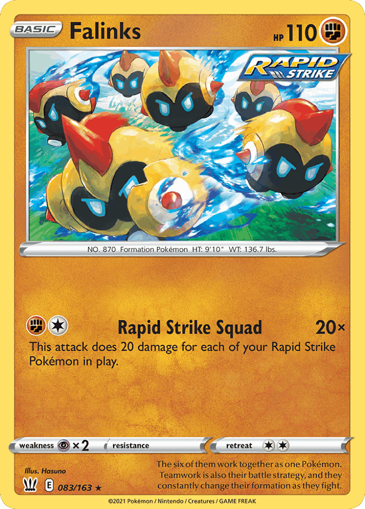Falinks #83 from Battle Styles - Rare - Illustrated by Hasuno
