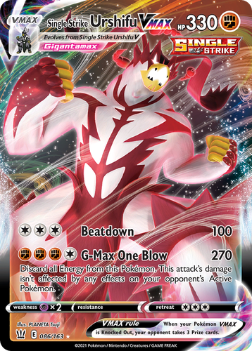 Single Strike Urshifu VMAX 86, Battle Styles