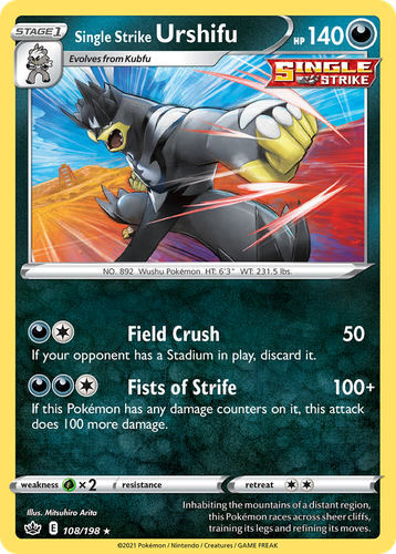 Single Strike Urshifu 108, Chilling Reign