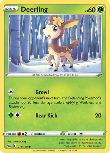 Deerling Pokémon TCG card art