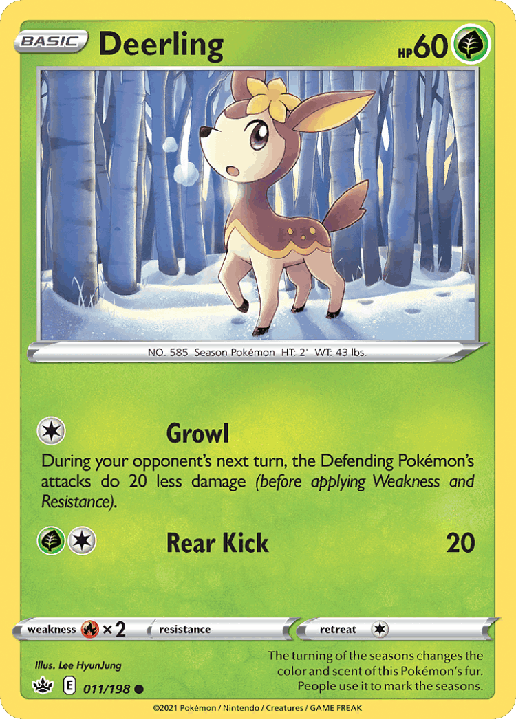 Deerling #11 from Chilling Reign - Common - Illustrated by Lee HyunJung