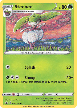 Steenee Pokémon TCG card art