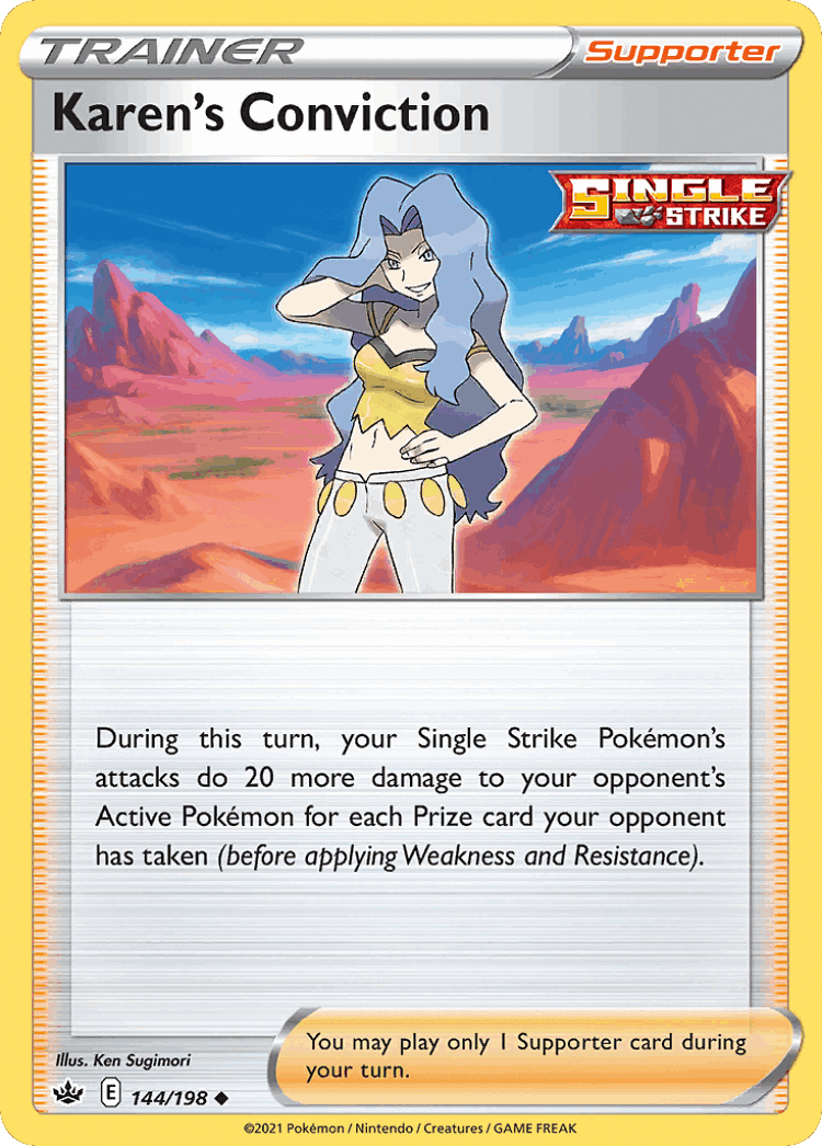 Karen's Conviction #144 from Chilling Reign - Uncommon - Illustrated by Ken Sugimori
