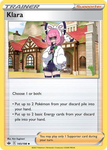 Klara #145 from Chilling Reign - Uncommon - Illustrated by Ken Sugimori