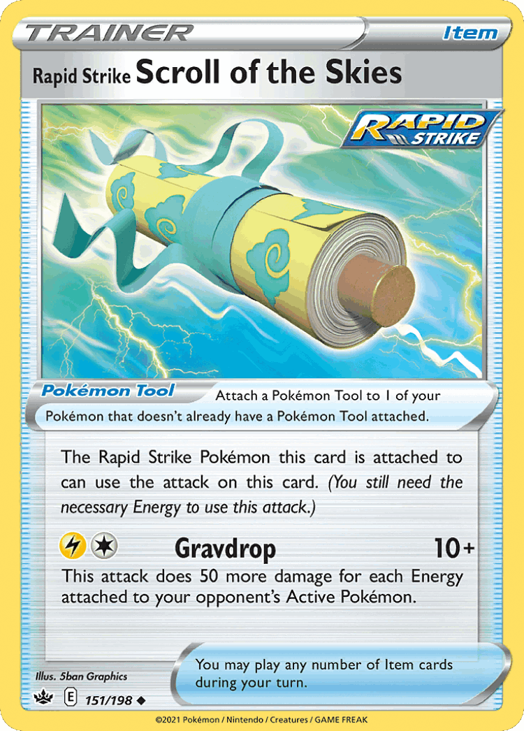 Rapid Strike Scroll of the Skies #151 from Chilling Reign - Uncommon - Illustrated by 5ban Graphics
