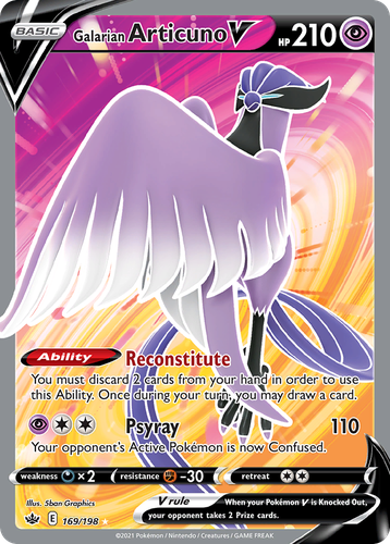 Galarian Articuno V 169, Chilling Reign