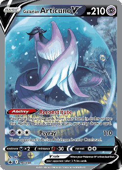 Galarian Articuno V 170, Chilling Reign