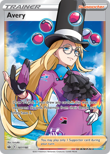 Avery #187 from Chilling Reign - Rare Ultra - Illustrated by kirisAki