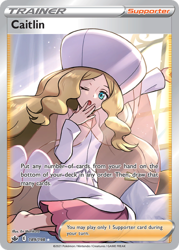 Caitlin #189 from Chilling Reign - Rare Ultra - Illustrated by En Morikura