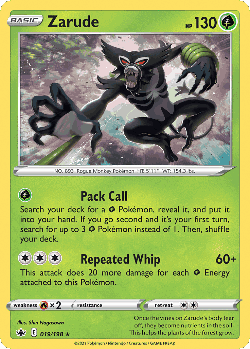 Zarude Pokémon TCG card art
