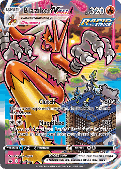 Blaziken VMAX card art