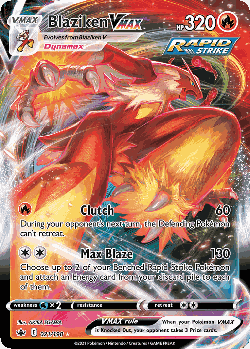 Blaziken VMAX Pokémon TCG card art